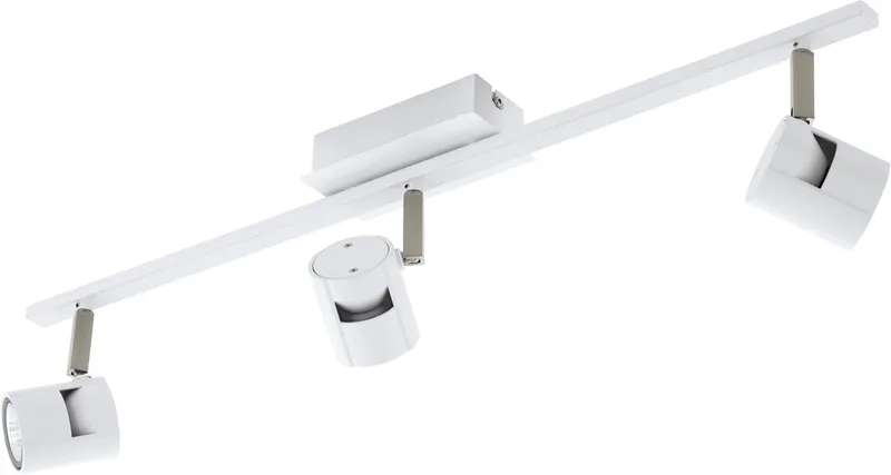 Vergiano - spot - 3-Lichts - wit/nickel-mat de EGLO en Blanc, Nikkel-mat – photo produit