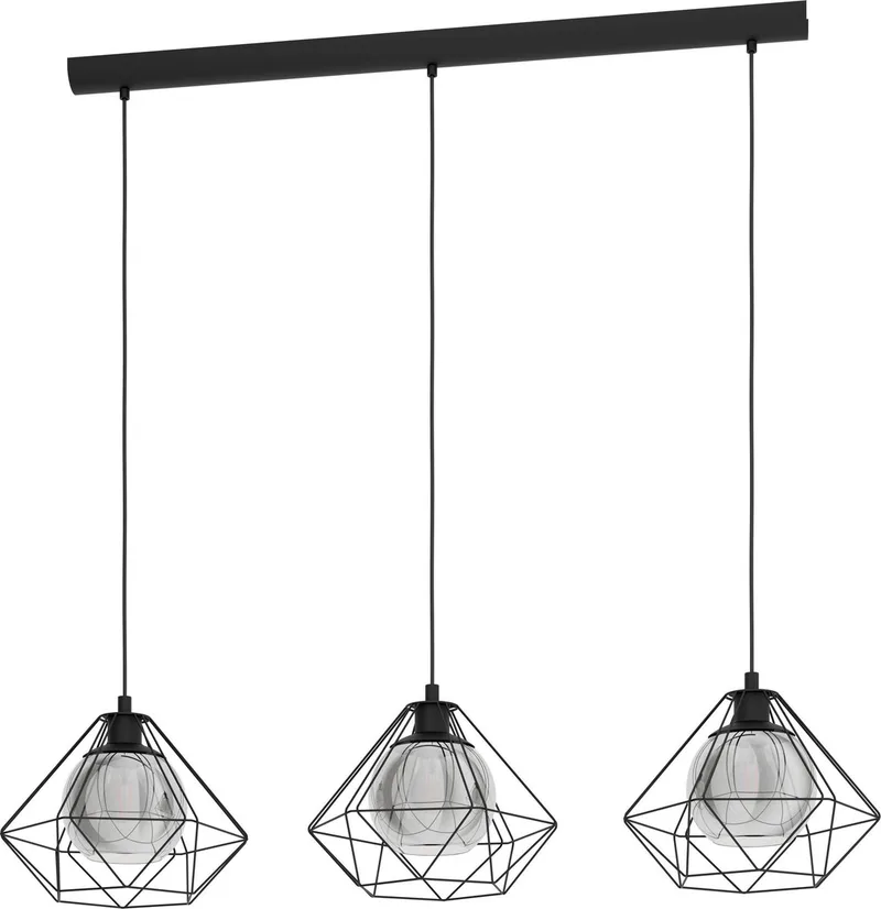 Vernham - Hanglamp - E27 - 114,5 cm de EGLO en Noir – photo produit