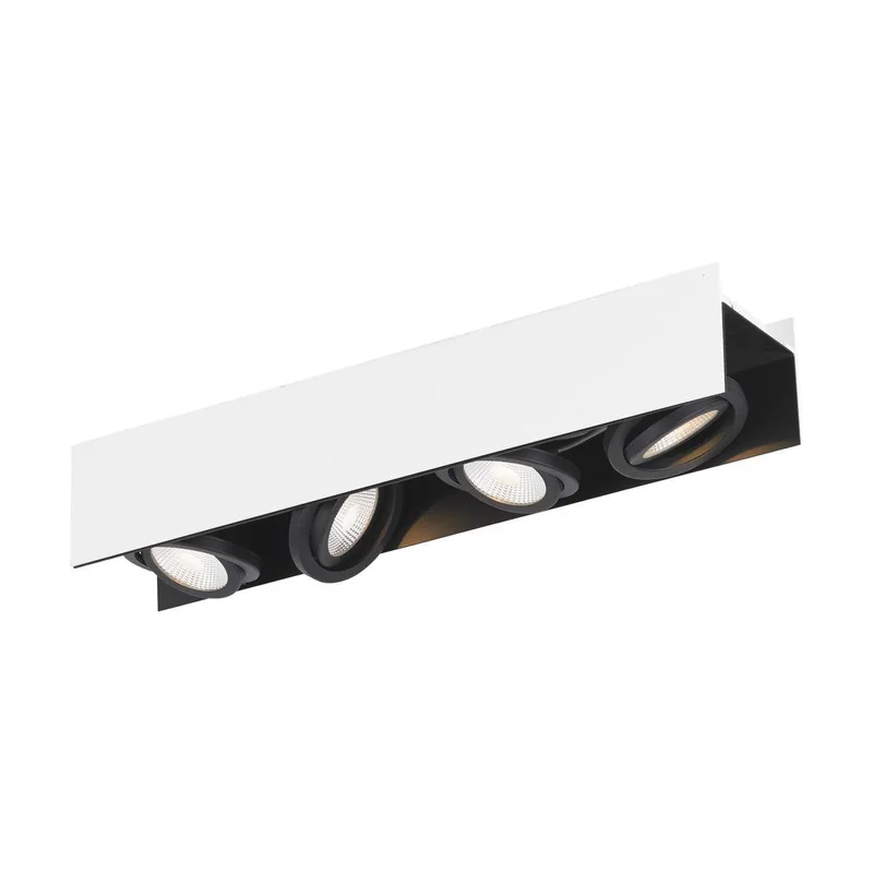 Vidago - LED Plafondlamp - 4-lichts - wit/zwart by EGLO in White, Black – product photo