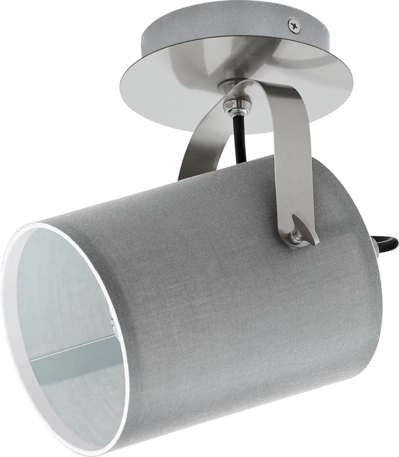 Villabate Spot - 1 lichts - Ø12 cm - E27 - Nikkel Mat de EGLO en Nikkel-mat – photo produit