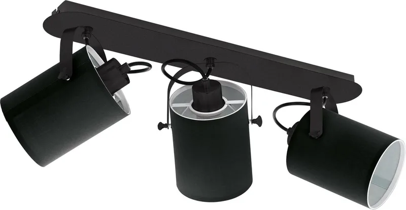 Villabate Spot - 3 lichts - E27 by EGLO in Black – product photo