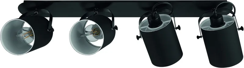 VILLABATE SPOT 4XE27 L795 SCHWARZ von EGLO in Schwarz – Produktfoto