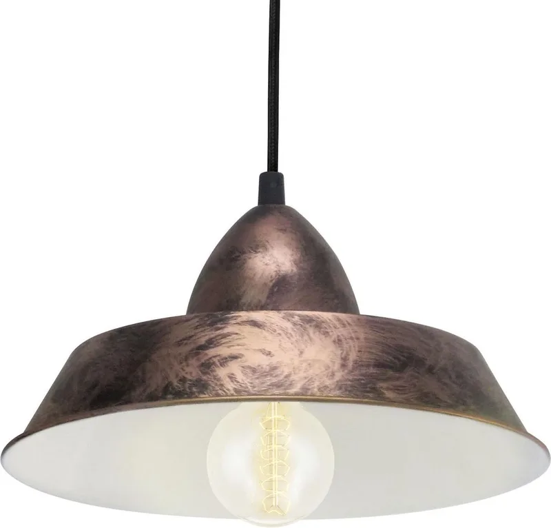 Vintage Auckland - Hanglamp - 1 Lichts - Ø260mm. - Koperkleurig van EGLO in Bruin – productfoto
