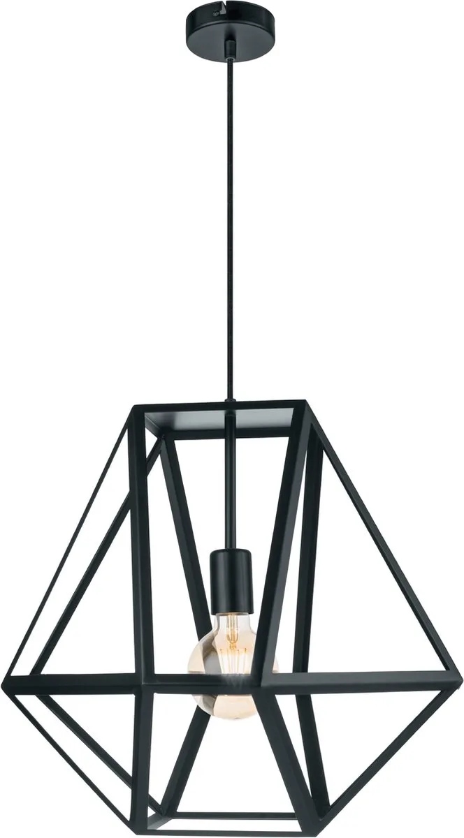 Vintage Embleton Hanglamp - 1 Lichts - Ø460mm. de EGLO en Noir – photo produit