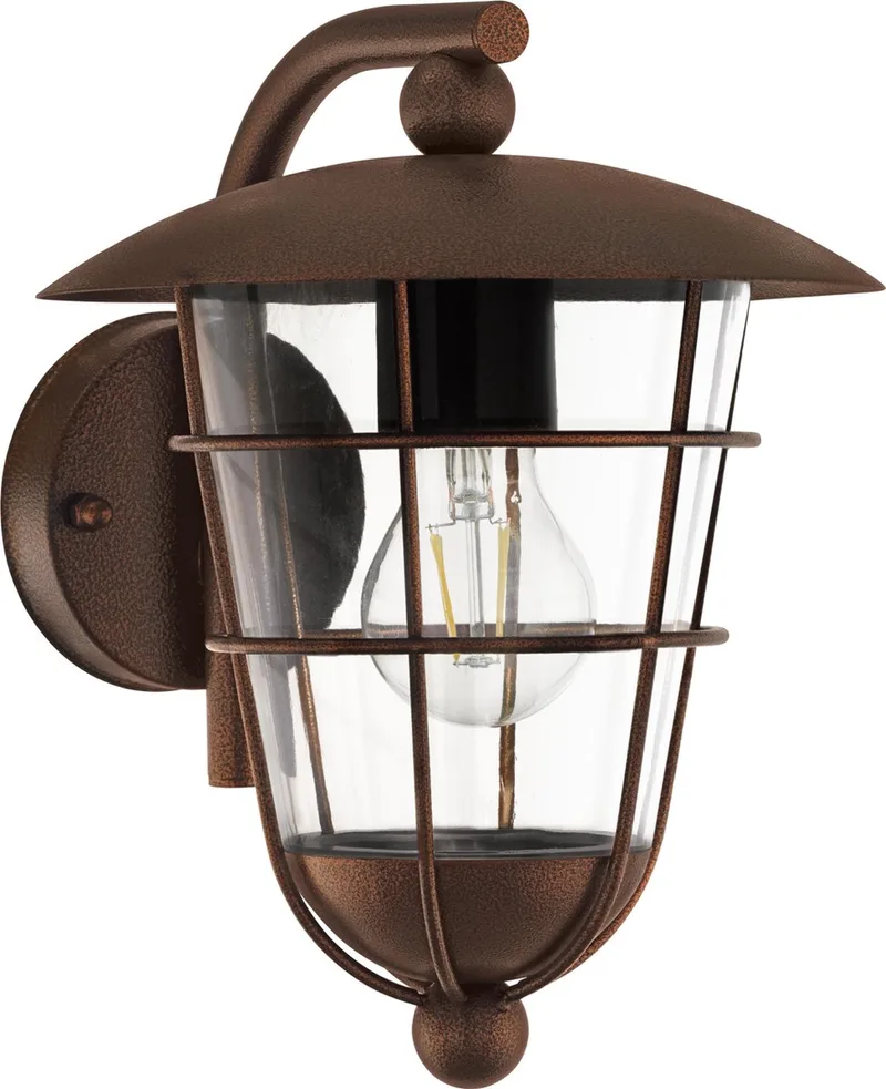 Vintage Pulfero 1 - Buitenverlichting - Wandlamp - 1 Lichts de EGLO en Marron – photo produit