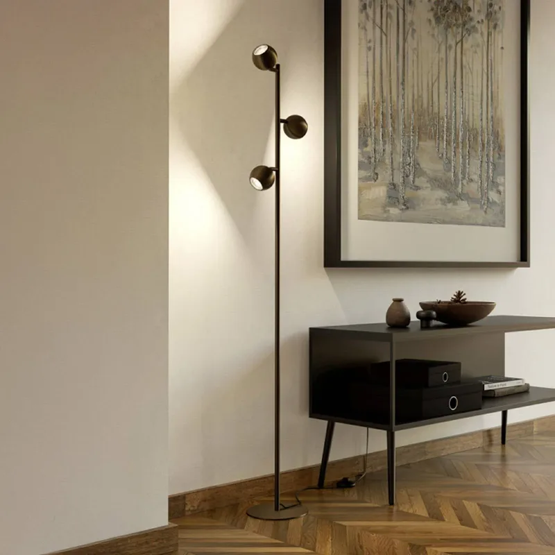 vloerlamp BIMEDA 1, bronskleurig, hoogte 140 cm, 3-lamps. från EGLO i Brons – produktbild