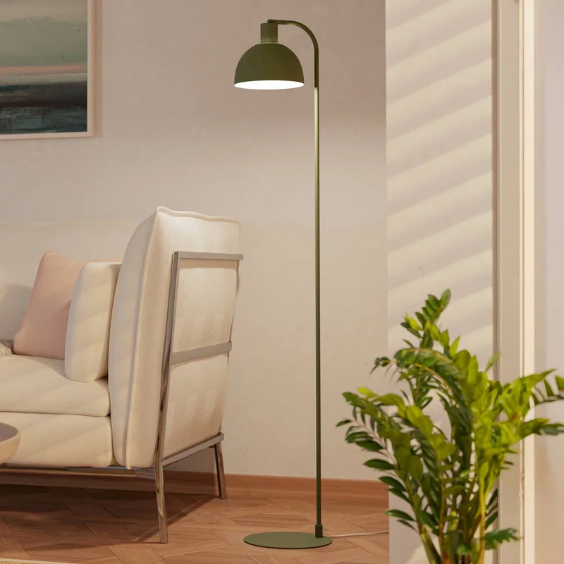 Vloerlamp Cazalilla, metaal, E27, hoogte 149 cm från EGLO i Grön – produktbild