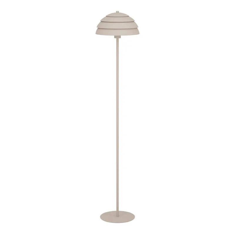 Vloerlamp Vittorito, metaal, hoogte 145 cm, E27 fra EGLO i Zandbeige – produktbillede