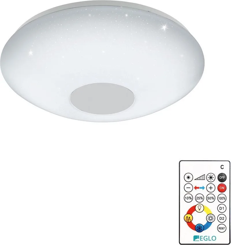 Voltago 2 - Wand/Plafondlamp - 1 Lichts - Ø300mm. van EGLO in Wit – productfoto