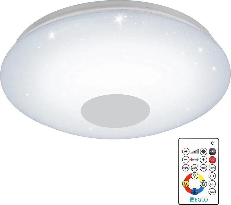 Voltago 2 - Wand/Plafondlamp - 1 Lichts - Ø600mm. de EGLO en Blanc – photo produit