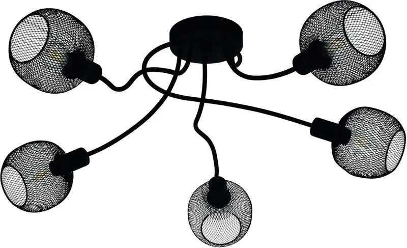 Wrington 1 Plafondlamp - E14 - Ø 75,5 cm de EGLO en Noir – photo produit