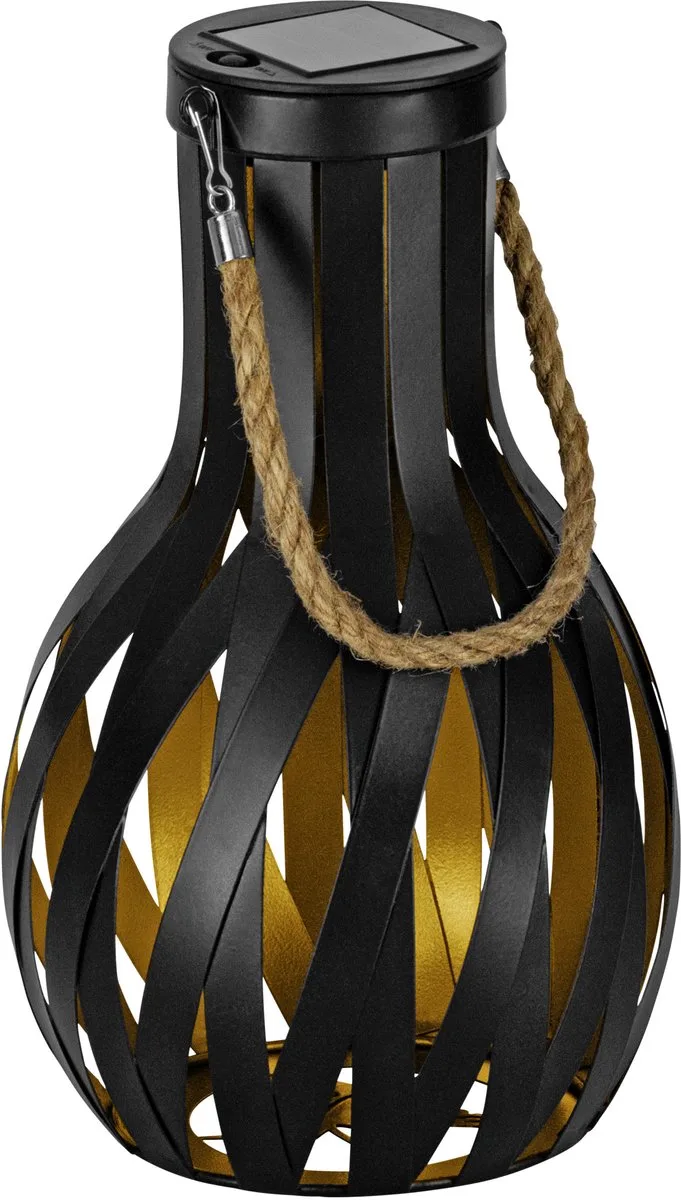 SOLARZELLE TISCHLEUCHTE 200MA H270 GOLD von EGLO in Schwarz, Gold – Produktfoto