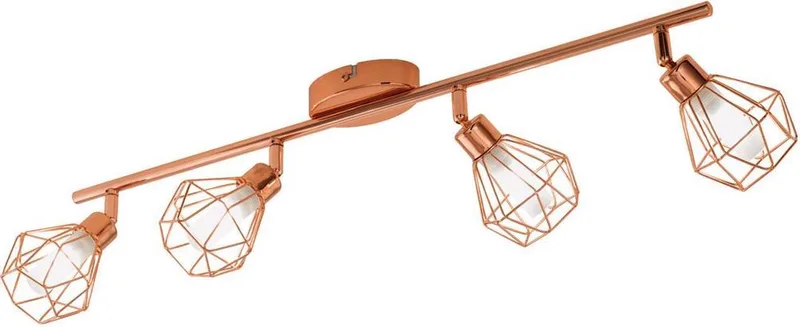 Zapata - Spot - 4 Lichts - Wit van EGLO in Koper – productfoto