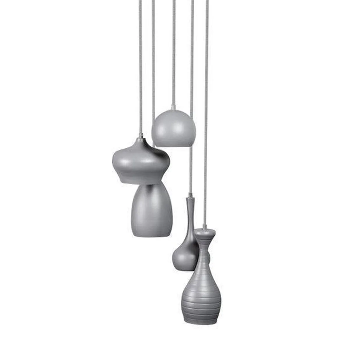Ajaccio - Hanglamp - 5 Lichts - 40 cm från ETH i Grå – produktbild