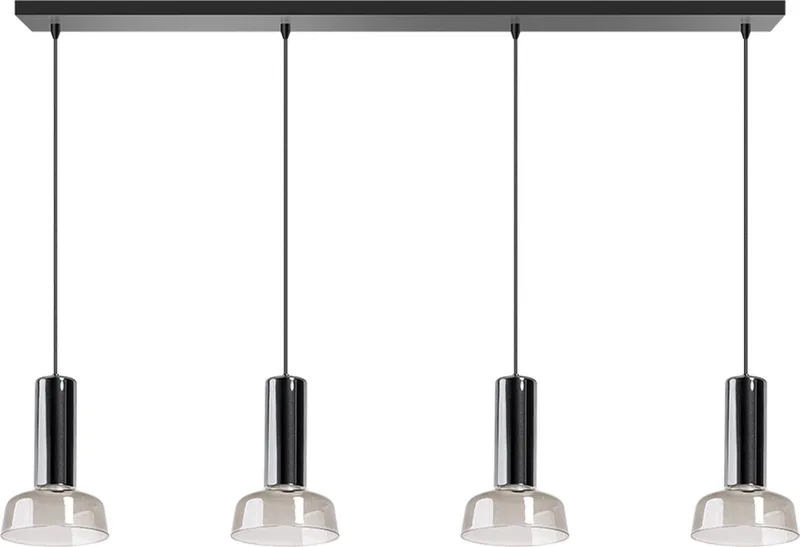 Beal Hanglamp 4x GU10 Smoke de ETH en Noir – photo produit