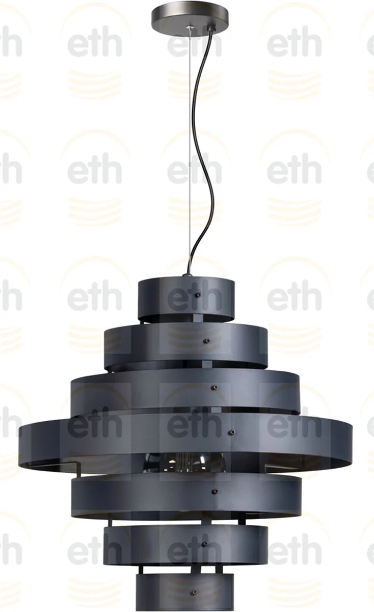 Blagoon Hanglamp L - Ø50cm - E27 fra ETH i Antracit – produktbillede