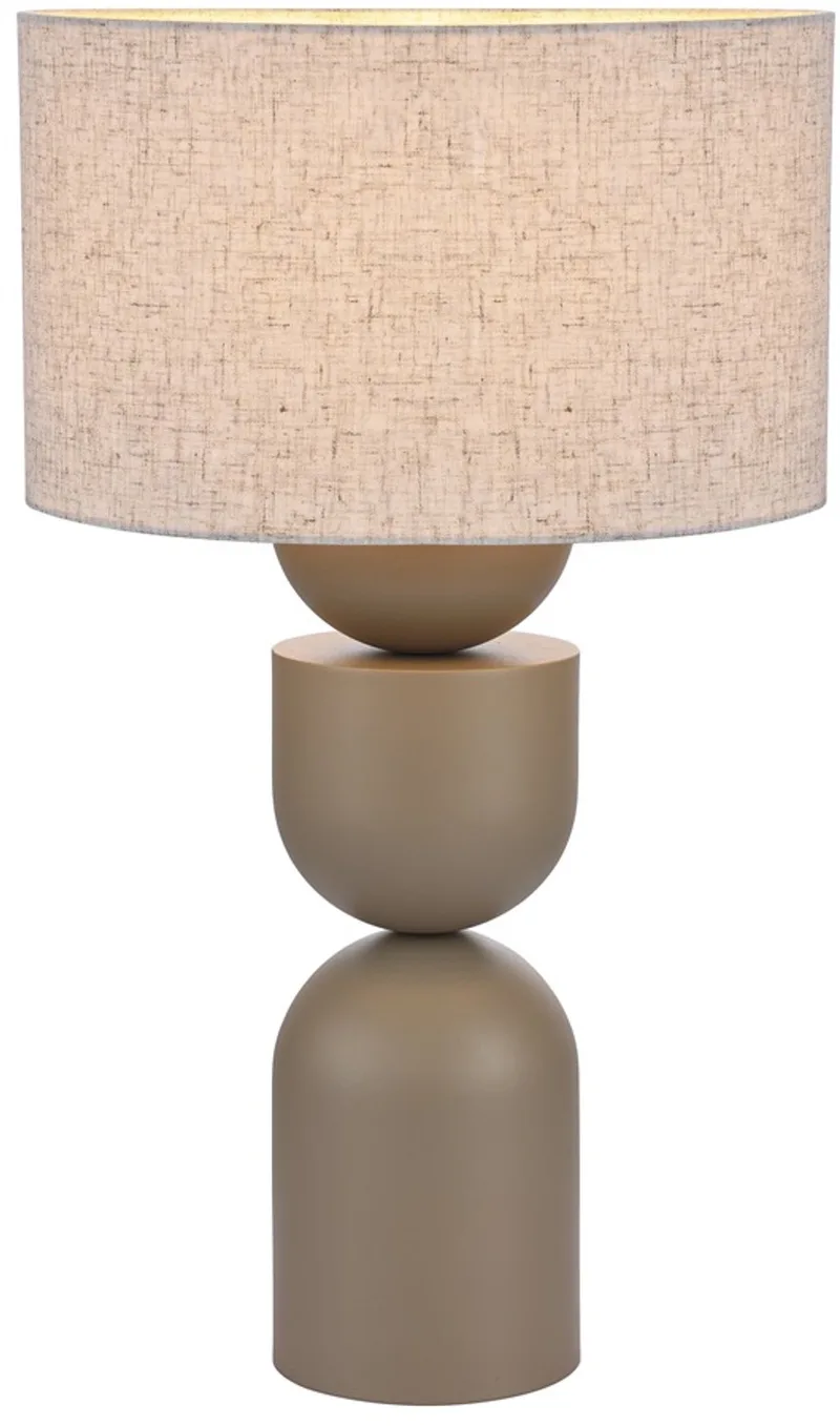Daphne Tafellamp Zand Met Linnen Kap Zand 1 Lichts by ETH in Zand – product photo