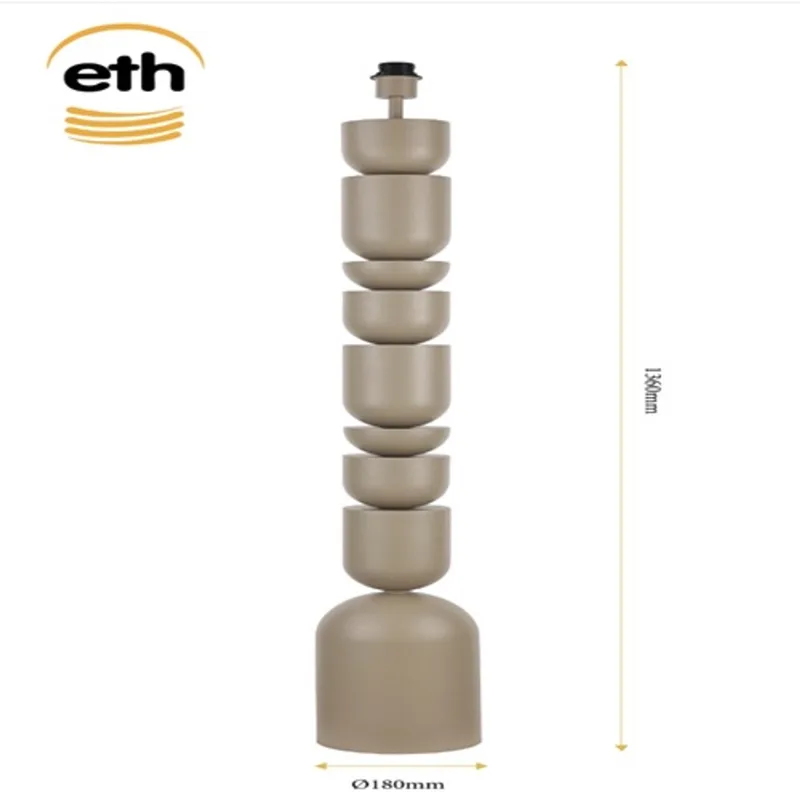Daphne Vloerlamp Metaal 1 Lichts excl kap van ETH in Zand – productfoto