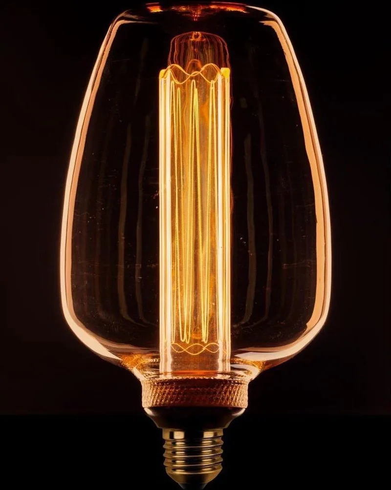 Deco led kooldraad 43F 11x20cm 1w/2.5w/5w 3 standen E27 1800k amber/goud glas scene switch 40-100-200l 3 standen dimbaar fra ETH – produktbillede