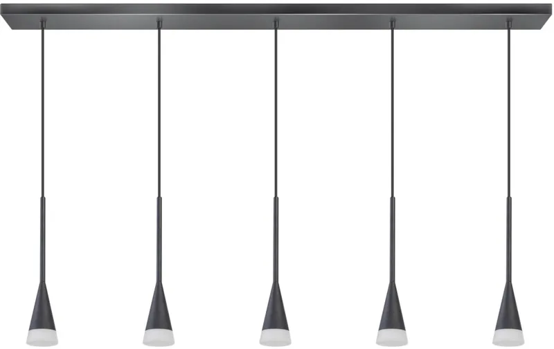 Defender Hanglamp balk mat excl. 5xGU10 van ETH in Zwart – productfoto