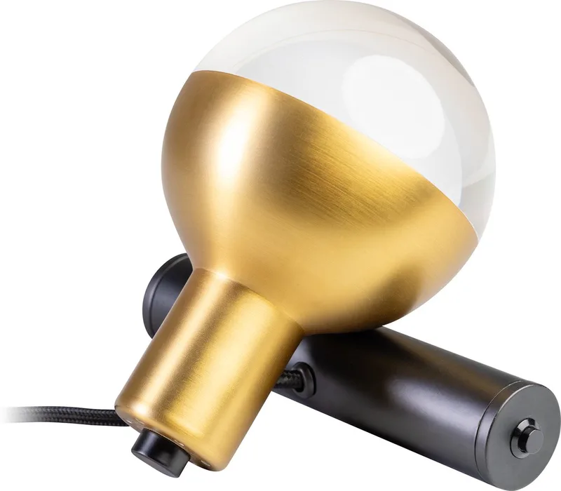 Drop wandlamp/tafellamp 1xGU10 zwart/mat messing von ETH in Schwarz – Produktfoto