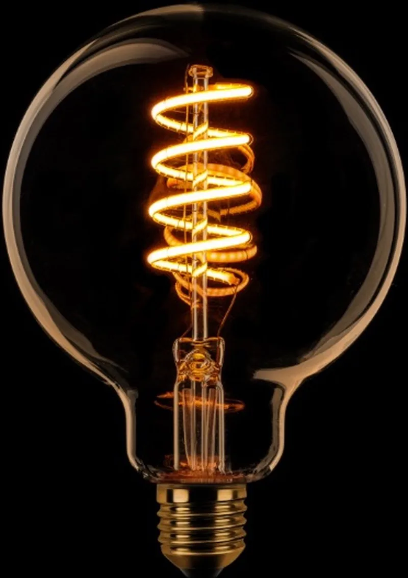 Globe 95mm Filament spiraal LED 4w E27 240v 2200k dimbaar goud by ETH – product photo