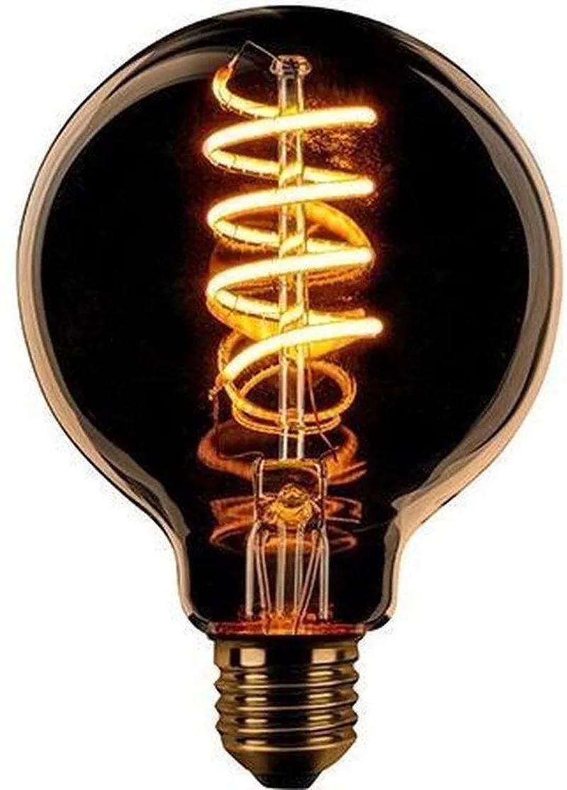 Globe 95mm Filament spiraal LED 7w E27 240v 2200k 3 stappen dimbaar goud by ETH – product photo