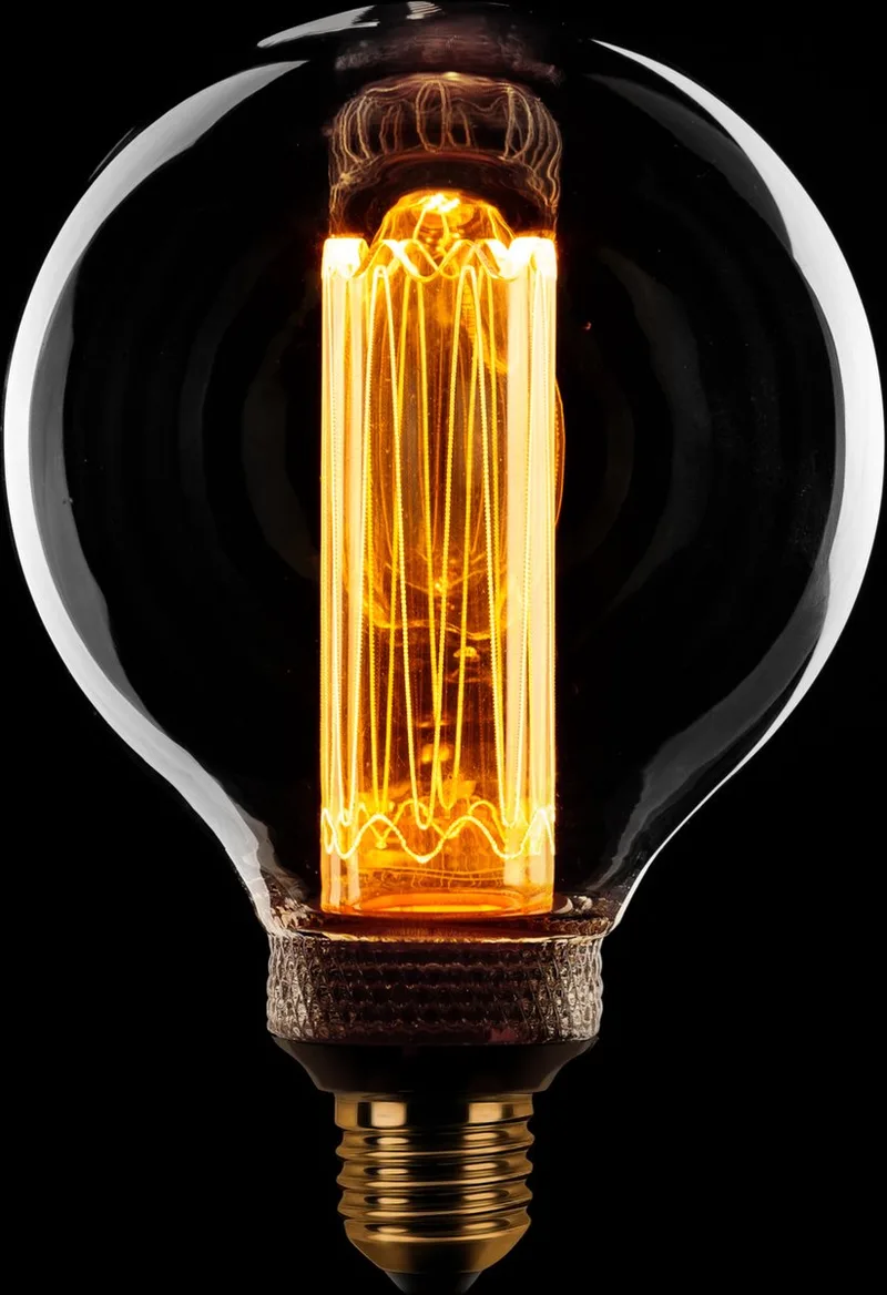Globe 95mm kooldraad LED 1-2-4w E27 240v 2400k 3 stappen dimbaar helder 300L fra ETH – produktbillede