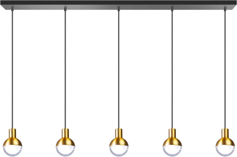 hanglamp Drop 5xGU10 zwart/mat messing by ETH in Black – product photo