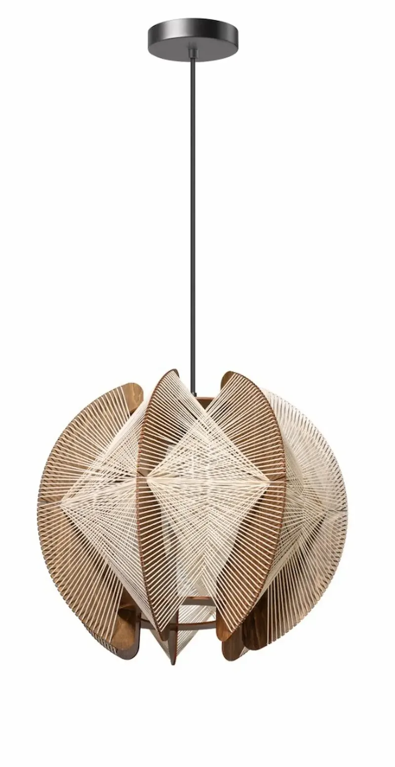 Hanglamp Jessica Ø 40 cm bruin beige de ETH – photo produit