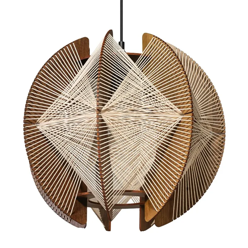 Hanglamp Jessica Ø 50 cm bruin beige de ETH – photo produit
