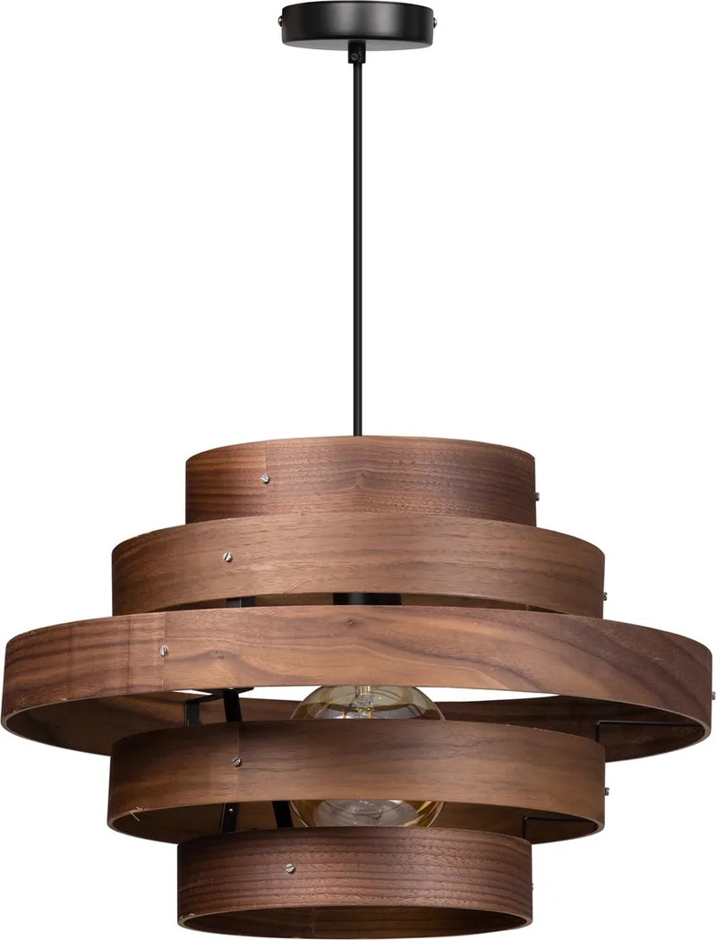 Hanglamp - Plafondlamp Walnut hout - metaal by ETH in BruinWalnoot – product photo