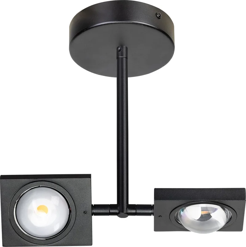 Jake Spot 2x Led met lens 3 step dimming 2700k 10w 782L fra ETH i Sort – produktbillede