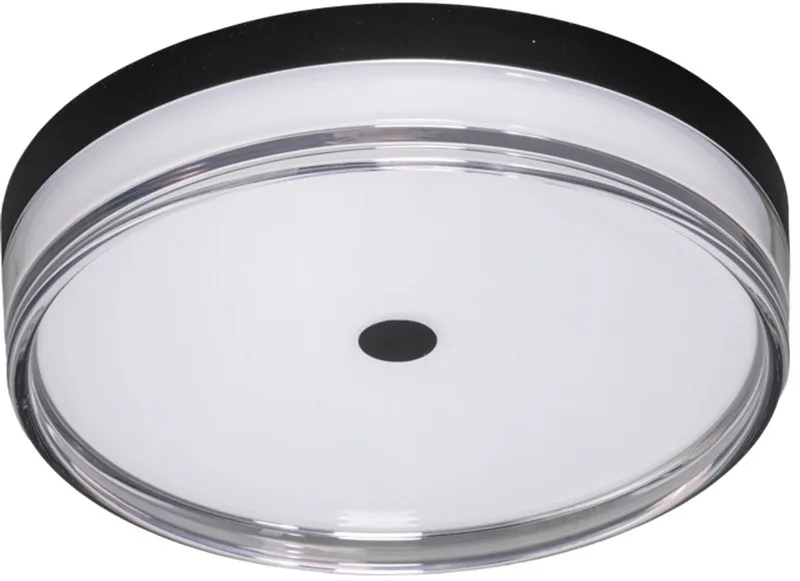 Jill Led plaf rond 3 step dimm. 2800k 24w IP40 30x7cm + mem. Ra90 fra ETH i Sort – produktbillede