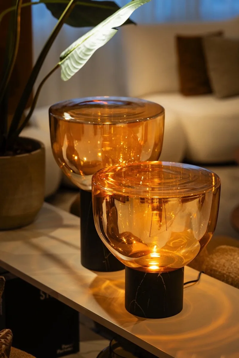Lana Gold Tafellamp L 1x E27 by ETH in Black – product photo