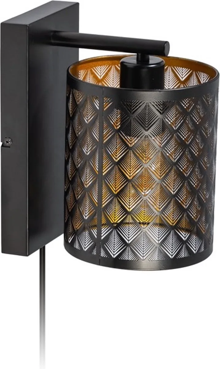 Laser Wandlamp E27 fitting från ETH i Svart – produktbild