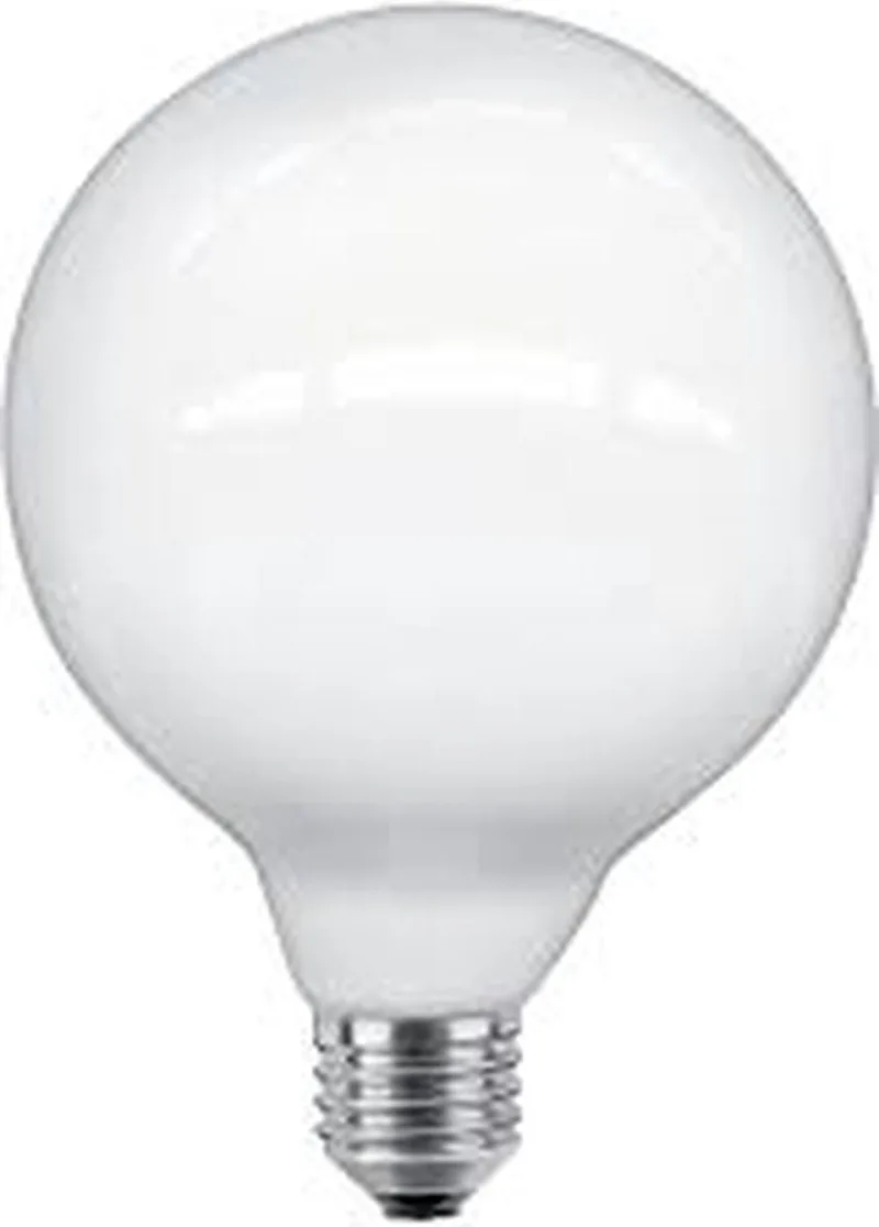 Led Globe 125mm E27 8w/100w 2700k dimbaar 1000L opaal glans glas de ETH – photo produit