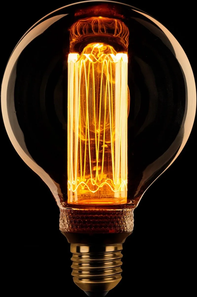 Led kooldraad Globe 80mm E27 3.5w/13w 1800k amber dimbaar 120L von ETH – Produktfoto