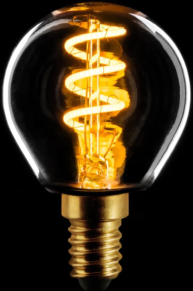 Led spiraal filament kogel E14 5W 3-stappen helder 1800k de ETH – photo produit