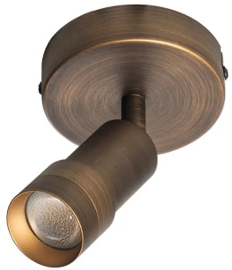 Liam Spot Led hoek instelbaar 15-55gr. 3 step dimming 2700k 1x7w 553Lm Dia.100mm de ETH en Bronze – photo produit