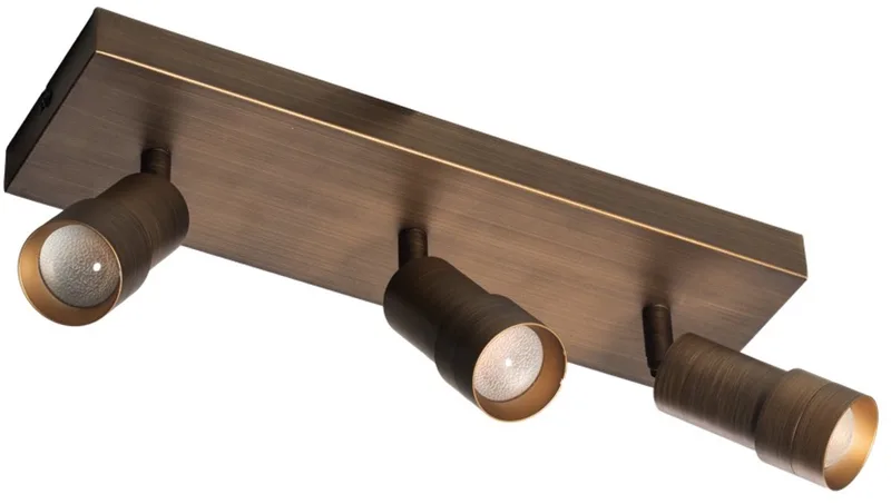 Liam Spot Led hoek instelbaar 15-55gr. 3 step dimming 2700k 3x7w 1627Lm L350xW80mm fra ETH i Bronze – produktbillede