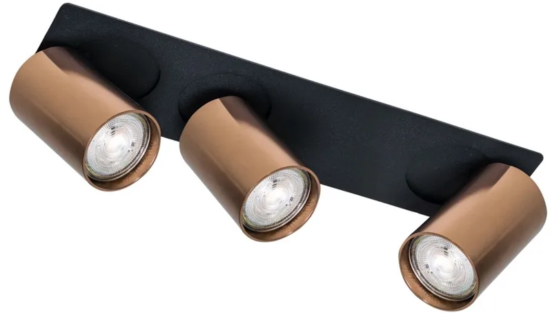 Lieke plafondspot 3 lichts GU10 Zwart/Coffee by ETH in Black – product photo