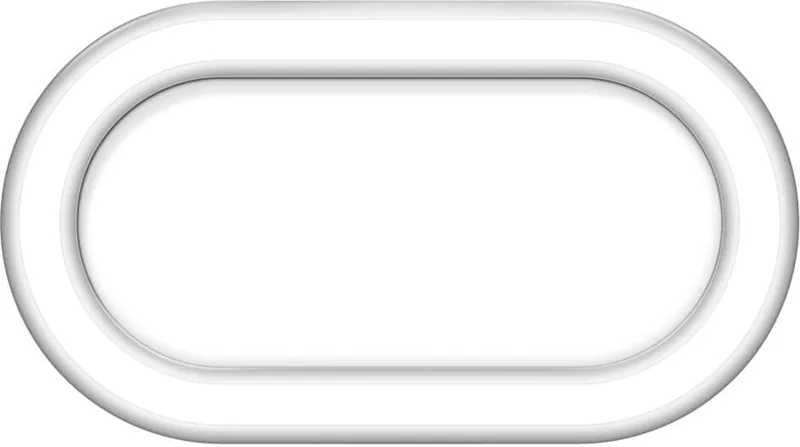 Lois led plaf ovaal 3 step dimming 2700k 12w ip44 30cm + mem. 888L von ETH in Weiß – Produktfoto