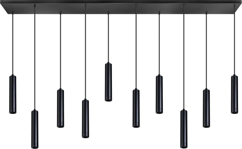 Miller - Hanglamp - 10x lichtpunten - messing de ETH en Noir – photo produit