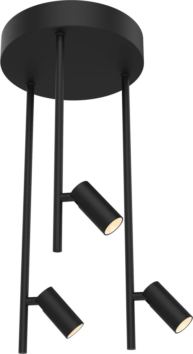 Minora Spot 3 Lichts 10.5w led dimbaar de ETH en Noir – photo produit