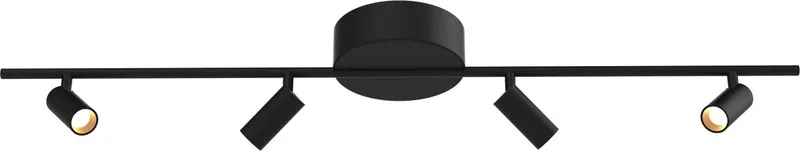 Minora Spot 4 Lichts 14w led dimbaar de ETH en Noir – photo produit