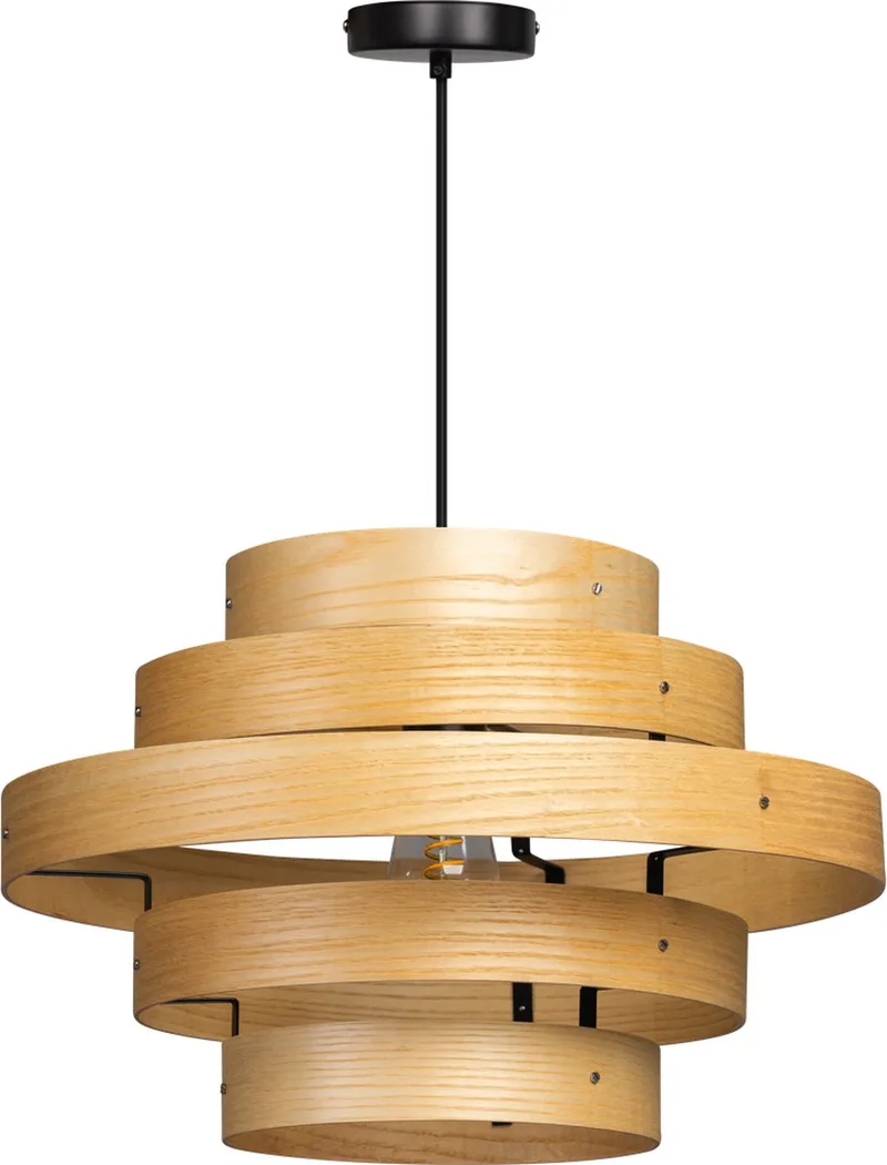 Oaknut - Hanglamp - Hout - 5 Rings by ETH in Brown – product photo