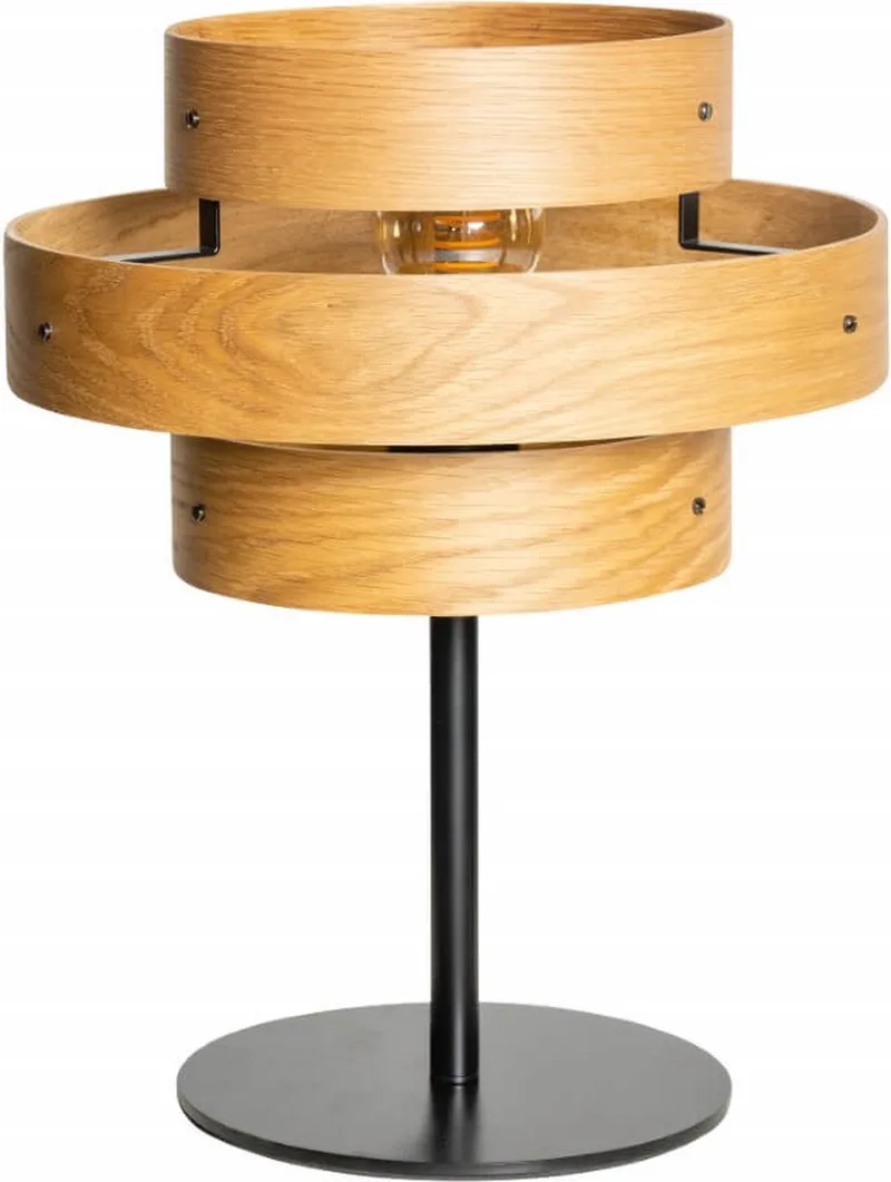 Oaknut - Tafellamp - Hout - 3 Rings fra ETH i Brun – produktbillede