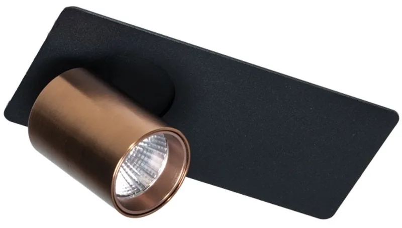 Peter Plafondspot 1 lichts 5w 2700k Zwart/Coffee de ETH en Noir – photo produit