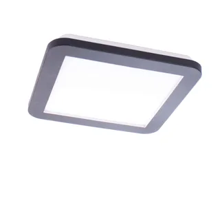 Plafonniere | 22 cm | Anne plafondlampen IP44 | LED | zwart | kunststof metaal | moderne functionele van ETH – productfoto 1 van 3